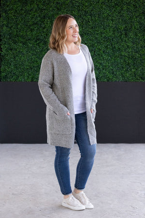 Madison Cozy Cardigan - Stormy Clouds by Michelle Mae