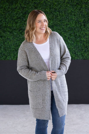 Madison Cozy Cardigan - Stormy Clouds by Michelle Mae