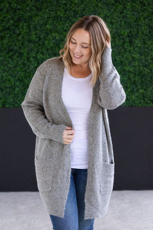 Madison Cozy Cardigan - Stormy Clouds by Michelle Mae