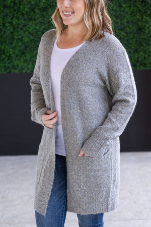 Madison Cozy Cardigan - Stormy Clouds by Michelle Mae