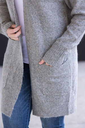 Madison Cozy Cardigan - Stormy Clouds by Michelle Mae