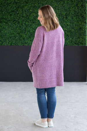 Madison Cozy Cardigan - Frosted Berry by Michelle Mae