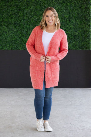 Madison Cozy Cardigan - Cherry Blush by Michelle Mae