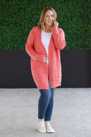 Madison Cozy Cardigan - Cherry Blush by Michelle Mae