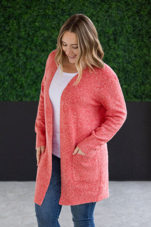 Madison Cozy Cardigan - Cherry Blush by Michelle Mae