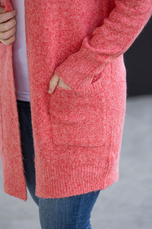 Madison Cozy Cardigan - Cherry Blush by Michelle Mae