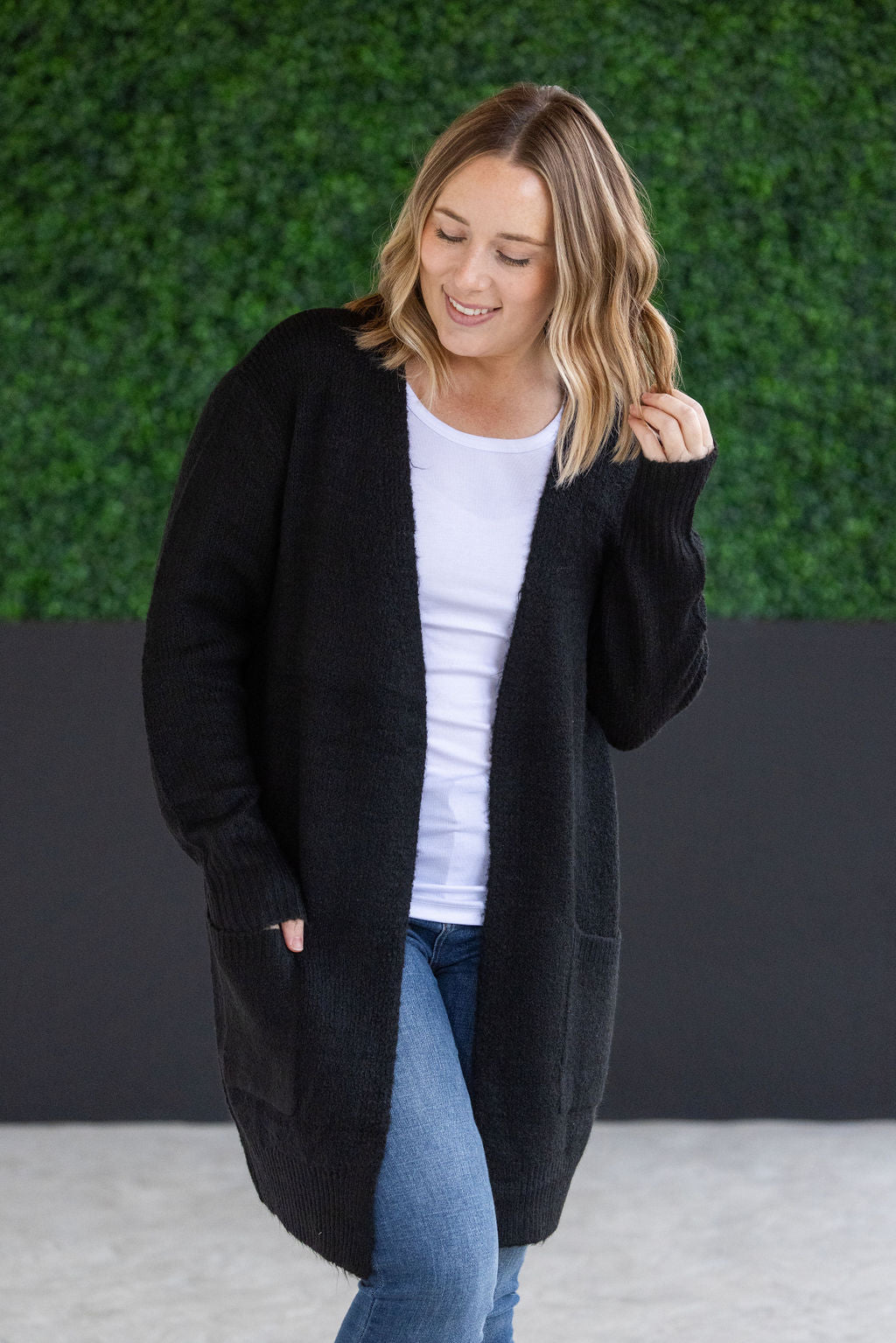 Madison Cozy Cardigan - Jet Black by Michelle Mae