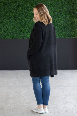 Madison Cozy Cardigan - Jet Black by Michelle Mae