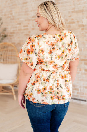 Magic Dance Square Neck Floral Blouse