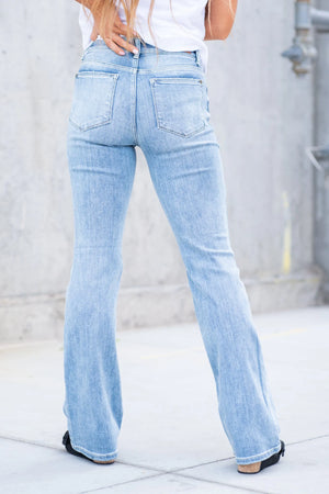 Judy Blue Mid Rise Non Distressed Classic Bootcut Jeans