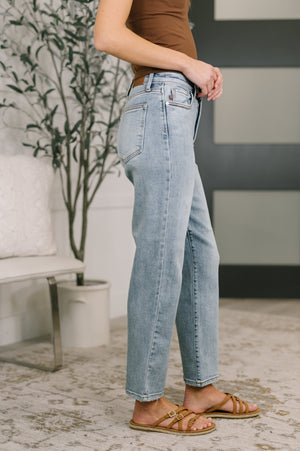 Judy Blue High Waist Ankle Straight Leg Jeans