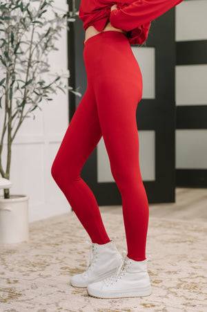 Next to Nothing Buttery Soft Top and Bottom Set in Ruby