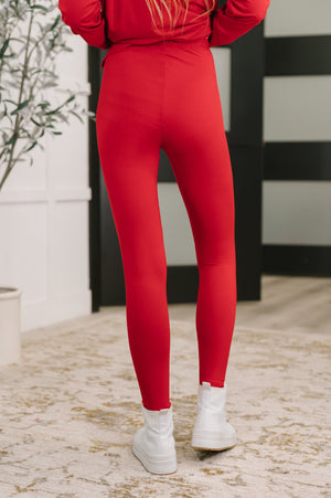 Next to Nothing Buttery Soft Top and Bottom Set in Ruby