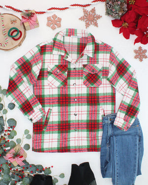 PREBOOK Norah Shacket - Christmas Plaid