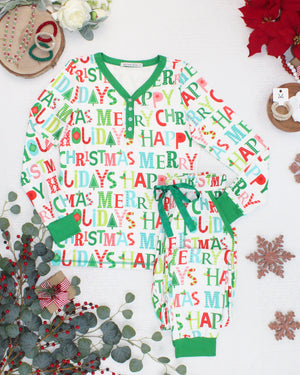 PREBOOK Cozy Pajama Set - Merry Christmas