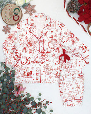 PREBOOK Pajama Top and Pants Set - Merry & Bright