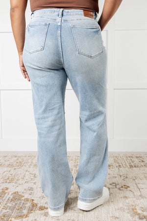 Judy Blue High Waist Rigid Magic 90's Straight Leg Jeans