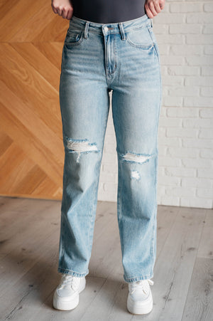 Judy Blue High Waist Rigid Magic 90's Straight Leg Jeans