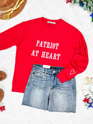 Corrine Embroidered Pullover Top - Patriot at Heart by Michelle Mae