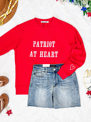 Corrine Embroidered Pullover Top - Patriot at Heart by Michelle Mae