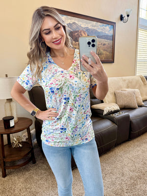 Sophie Tee - Cottage Floral by Michelle Mae
