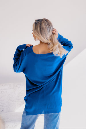 Royal Tide V Neck Sweater