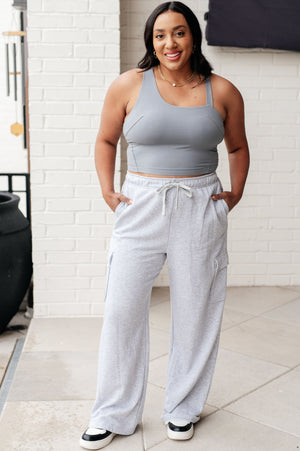 Doing it For Me Asymmetrical Tank in Rhino Grey by Rae Mode