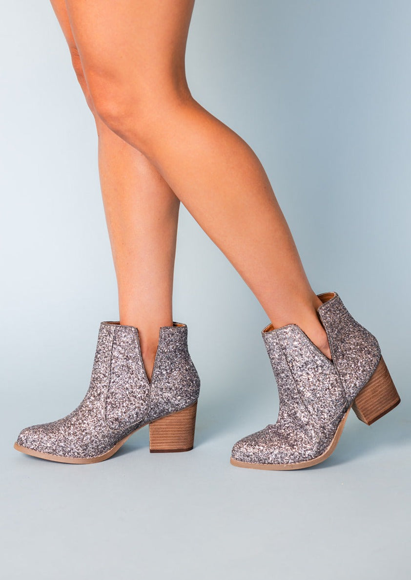 Fiera Booties in Pewter by Not Rated