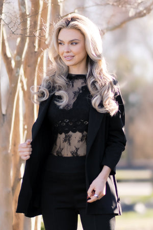 Magic 3/4 Blazer Black by Dear Scarlett