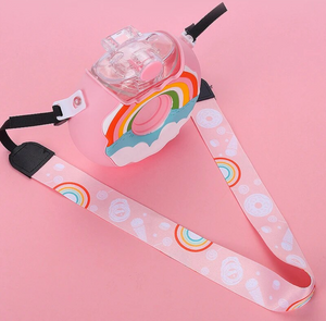 Portable Rainbow Donut Water Bottle