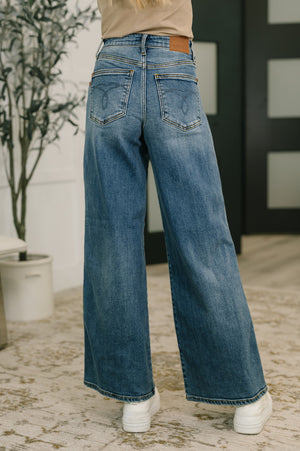 Judy Blue High Waist Retro Wide Leg Jeans