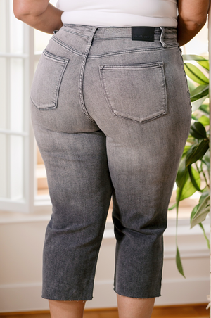 Judy Blue High Waist Smokeshow Wide Leg Cropped Jeans