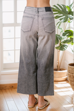 Judy Blue High Waist Smokeshow Wide Leg Cropped Jeans