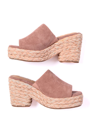 Solstice Espadrille Wedge in Blush by Corky's