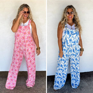 PREORDER: Cassidy Floral Boho Overalls in Two Designs by Blakeley