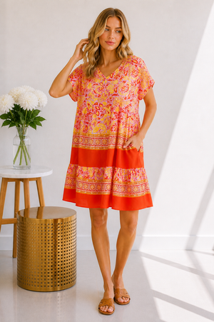 Sunset Bloom Dress
