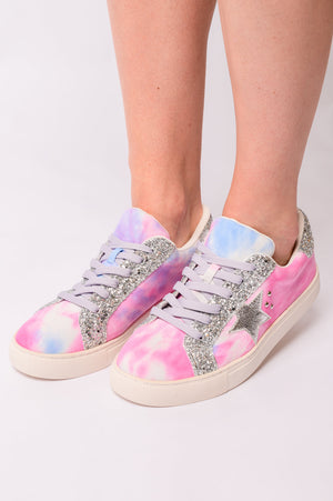 Supernova Sneakers in Pastel Tie Dye by Corky's