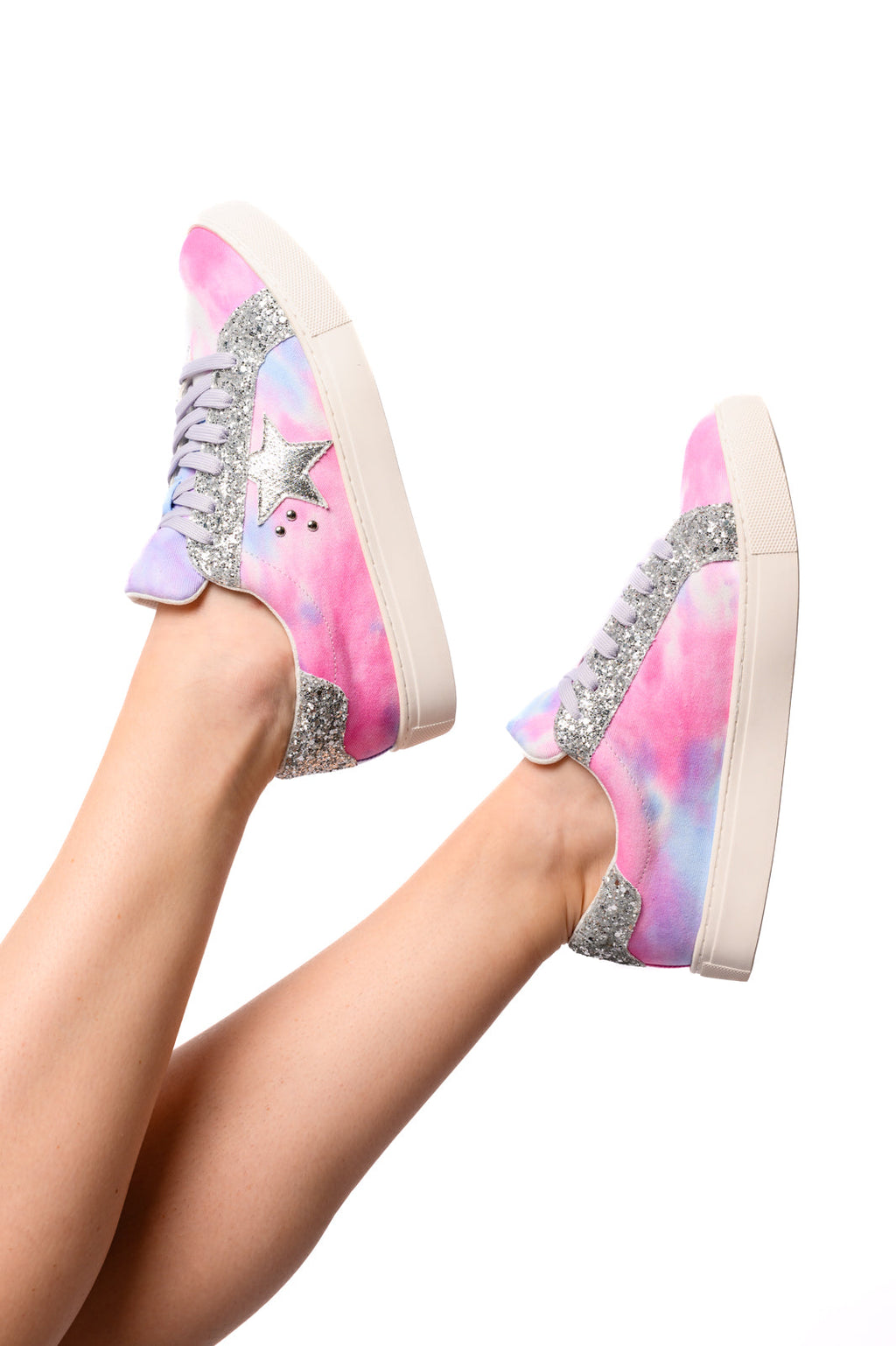 Supernova Sneakers in Pastel Tie Dye by Corky's