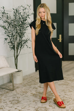 Sweet Like That Casual Dress in Black