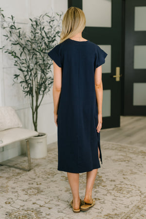 Sweet Like That Casual Dress in Navy