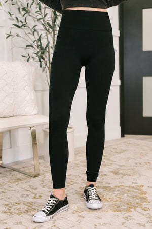Zenana Sweet Steppin' Buttery Soft High Waist Leggings in Black