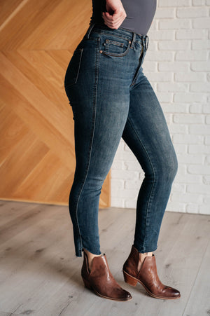 Judy Blue High Rise Tummy Control Step Hem Skinny Jeans