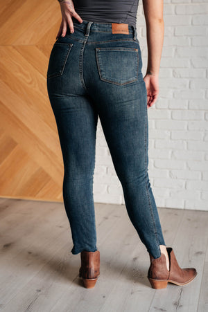 Judy Blue High Rise Tummy Control Step Hem Skinny Jeans