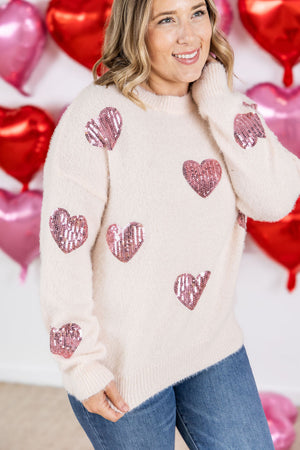 Sparkle Hearts Sweater by Michelle Mae