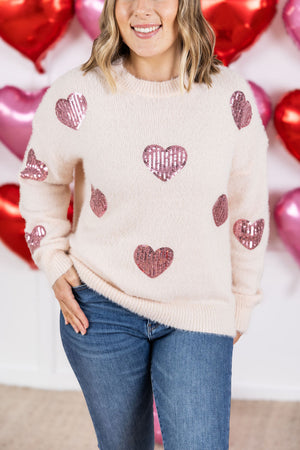 Sparkle Hearts Sweater by Michelle Mae