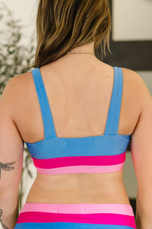 Venice Color Block Swim Top