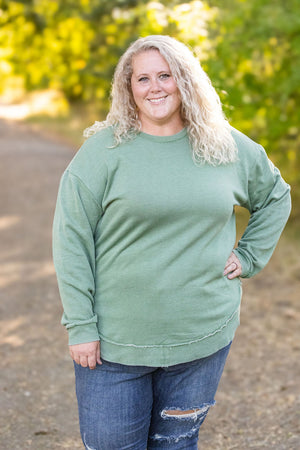 Vintage Wash Pullover - Sage by Michelle Mae