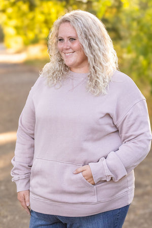 Vintage Wash Pocket Pullover - Blush Pebble by Michelle Mae