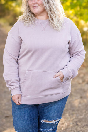 Vintage Wash Pocket Pullover - Blush Pebble by Michelle Mae