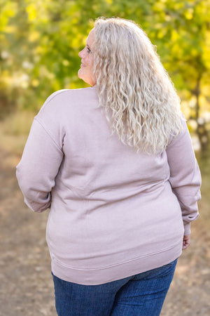 Vintage Wash Pocket Pullover - Blush Pebble by Michelle Mae